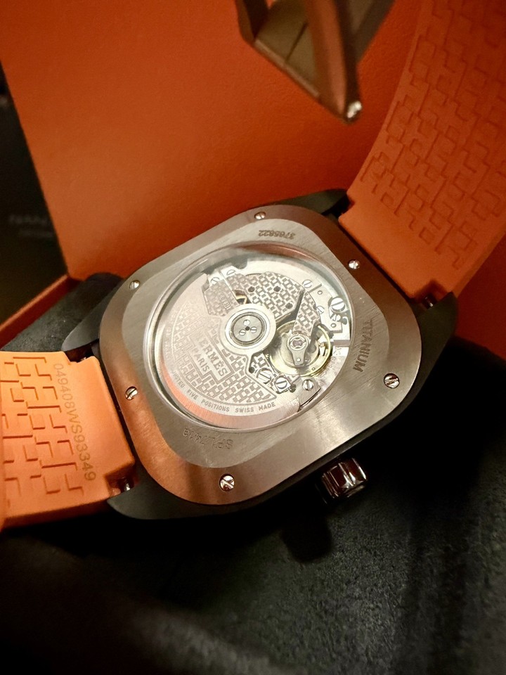 Hermès H08 42mm Titanium Automatic W049430WW00 Full Set Papers | eBay