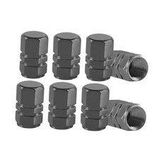 8PCS Car Tire Valve Stem Caps, Air Caps Cover, Aluminum Alloy Corrosion Gray