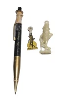 Planters Mr Peanut Collectibles Lead Pencil Metal Tag & Plastic Pendant Lot
