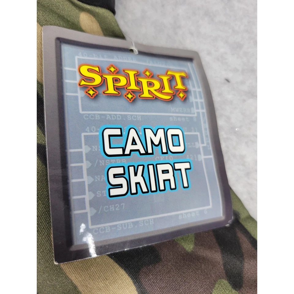 Spirit Halloween Falda Camuflada Para Mujer Grande Negra Cintura Plisada Patinador Disfraz Foto 2 de 4