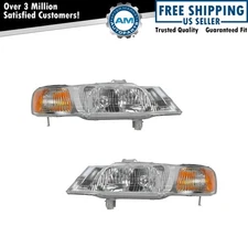 Headlight Assembly Set Driver & Passenger Side Fits 1999-2004 Honda Odyssey