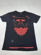 Neo4ic Exobody Human Graphic Gaming Short Sleeve Shirt Black AOP Men’s Large