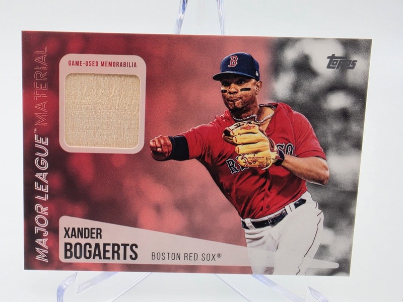 2019 Topps - Major League Material Relics Series 2 Xander Bogaerts #MLM-XB (MEM)