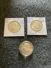3 Kennedy Silver Half Dollars