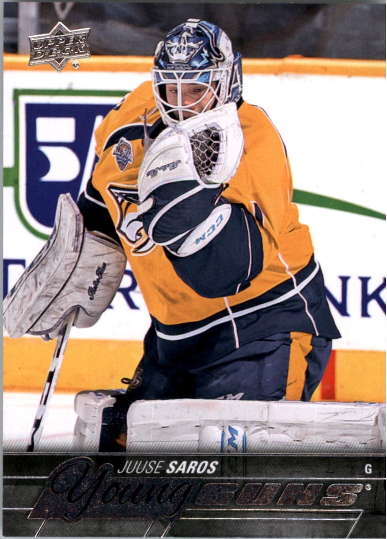 2015-16 Upper Deck #464 Juuse Saros YG RC - HKY