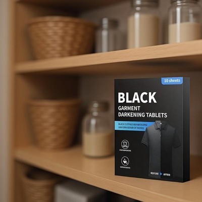 10Pcs Enhanced Black Laundry Tablets Black Clothing Color Restorer Sheet