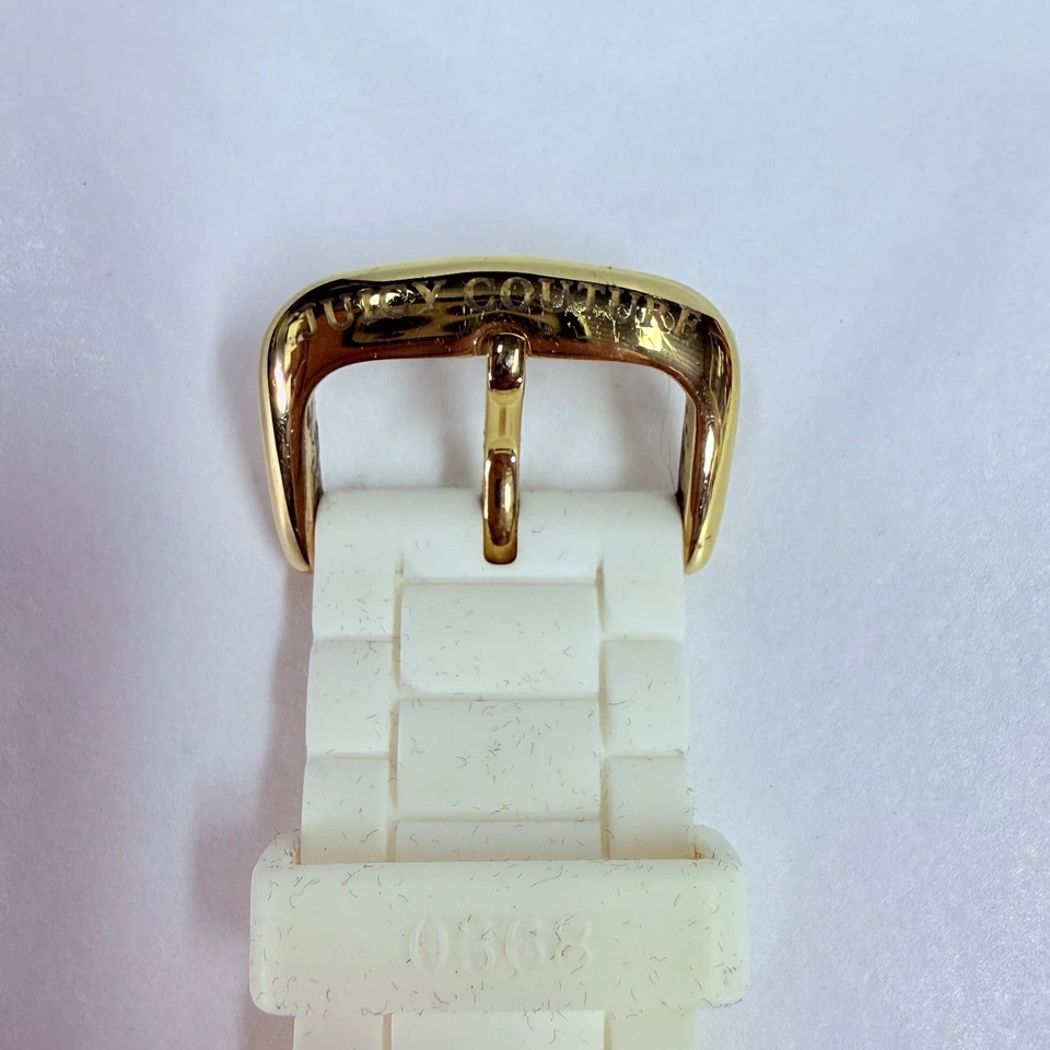 Juicy Couture Ladies Watch White Gold Crown Swarovski Crystals Water Resistant - image 2 of 4