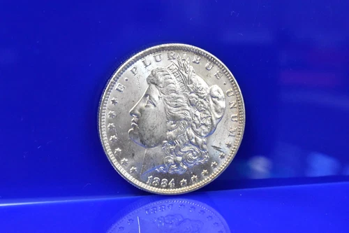 1884 O Silver Morgan Dollar BU Frosty White Mint State Lot B