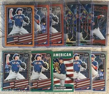 2026 Stars & Stripes Liam Peterson Orange Wave + Red Power + Parallels Lot Of 11