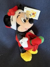 Walt Disney World 1999 Christmas Mickey Mouse Plush Character With Original Tag.