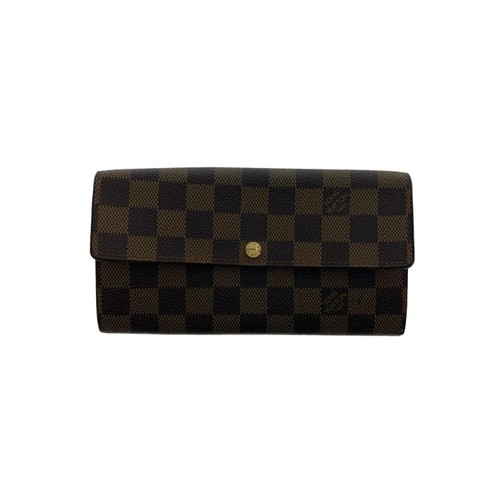 Louis Vuitton Porte Feuille Damier Ebene Leather Men’s Wallet From Japan