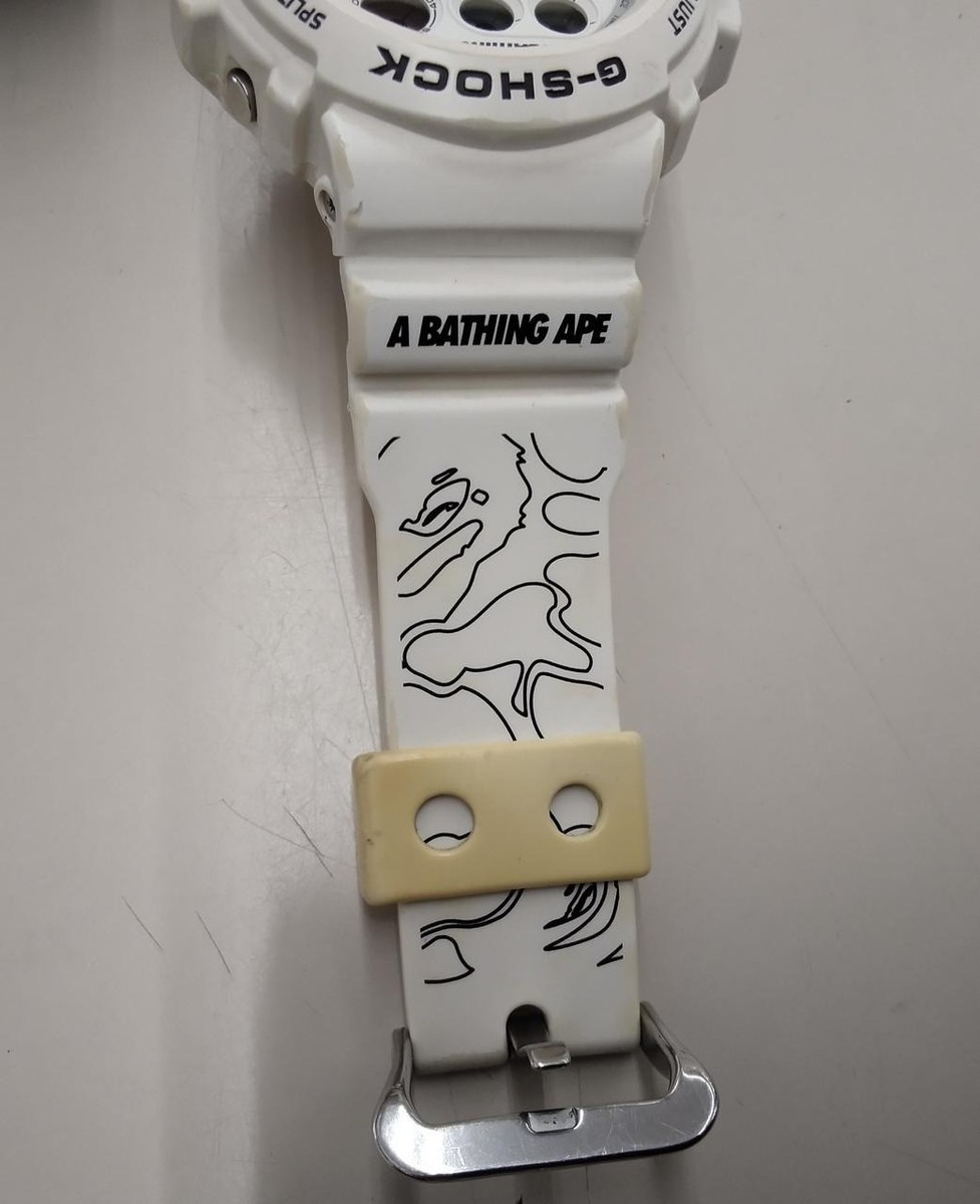 Casio G-SHOCK DW-6900 A Bathing Ape BAPE Collaboration White Japan