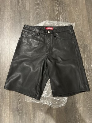 Supreme Baggy Leather Shorts | eBay