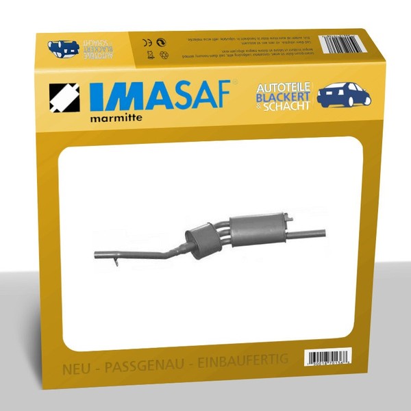 Imasaf ESD Auspuff Endtopf für Peugeot 505 1.8 + 2.0 1980-1986, EndschalldäMpfer-image