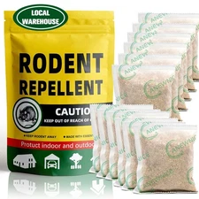 Rodent & Mouse Repellent 12-P, Natural Mice Deterrent for Home & Car 