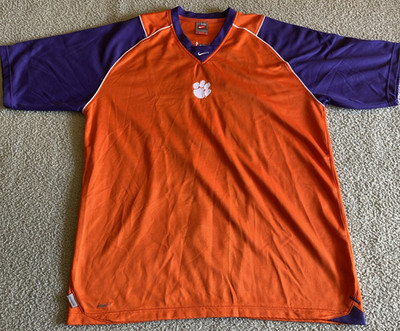 Authentic Nike Clemson Tigers NCAA Basketball Shooting Warmup Shirt Mens XXL