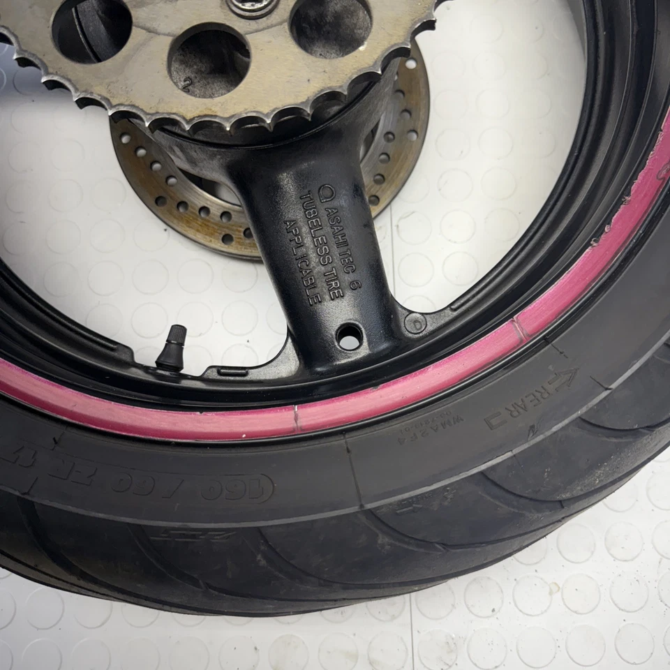 2007 03-09 SUZUKI SV650S 650 SV650 OEM REAR WHEEL RIM BRAKE ROTOR STRAIGHT - Image 2 of 4