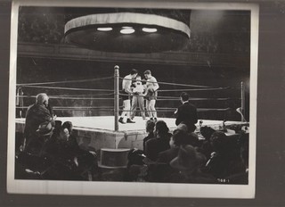 8X10 B&W PHOTO OF 2 MEN IN BOXING RING ???