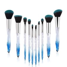 10PCS Makeup Brush Set Powder Foundation Eyeshadow Eyeliner Brushes Starter Kit