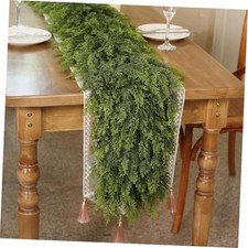 PCS 5FT Lifelike Touch Artificial Cedar Garland for Mantle Christmas 5 FT 2