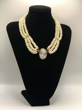 Collana Cameo Italiano Corallo Oro Giallo 18 Kt