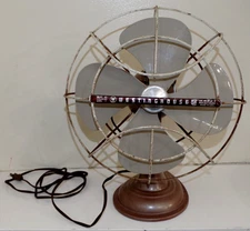 HS Vintage Westinghouse Oscillating Bullet Style Table Fan Made In USA