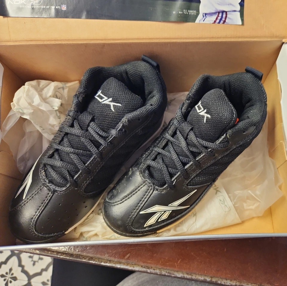 Zapatos de fútbol americano Reebok Jr Audible MID MR7 botines talla 10 con caja Foto 2 de 4