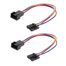 2PCS 5Pin to 4Pin Standard PC Fan Adapter for 17.5cm Length