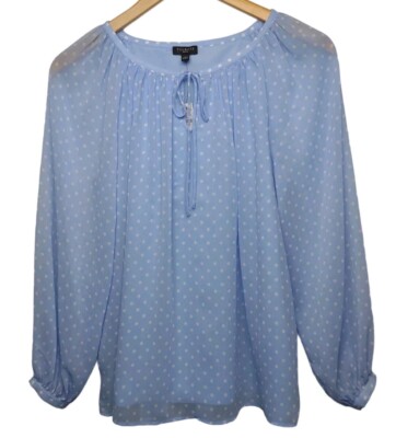 Talbot's Polka Dot Blouse Petite S