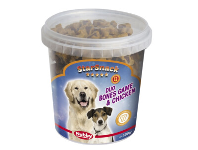 Nobby  StarSnack ''Duo Bones Game & Chicken''Dose 500 g Hund Dog Snack leckerlie