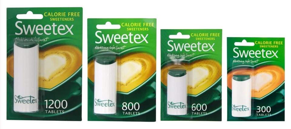 Sweetex Calorie Free Sweeteners Tablets - Choose Yours