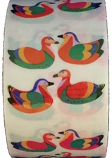 400 Mandarin Duck stickers in roll of 100 modules 2"x2", each sticker 1" RMP2007