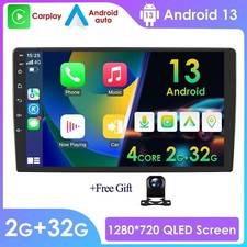 9" Double 2 DIN Android 13 Carplay GPS Wifi 32GB USB Car Stereo Radio MP5 Player