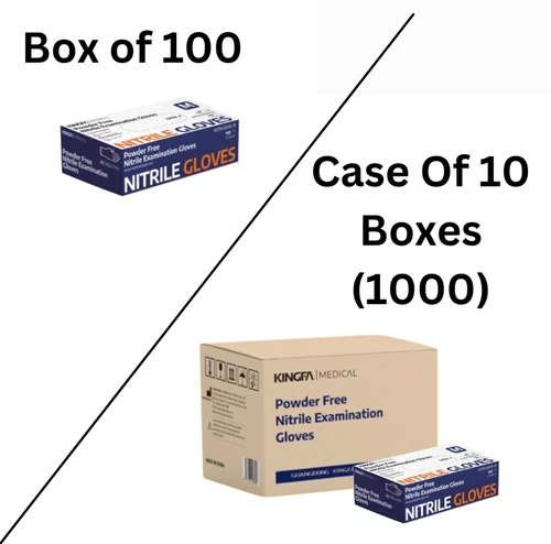USA Same-Day Ship: Kingfa Premium Nitrile Gloves, 3/5/6 Mil, Latex-Free