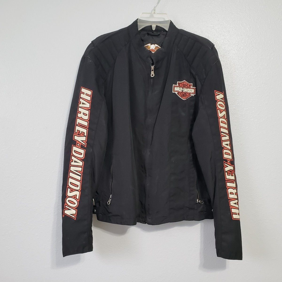 Harley-Davidson Sz L Functional Nylon Lined Riding Jacket