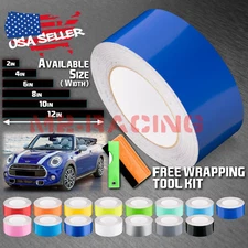 Gloss Color Racing Stripes Vinyl Wrap Decal For Mini Cooper Stripe 10FT / 20FT