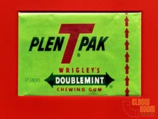 Wrigley's Doublemint vintage package ART 2x3" fridge/locker MAGNET - NOT GUM!!!