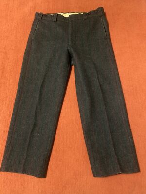 Mens VTG Eddie Baier Wool Plaid Pants Size 34/30 