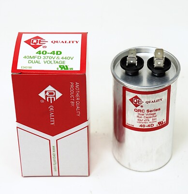 QE Quality 40 MFD Motor Run Capacitor 370 / 440 VAC | eBay