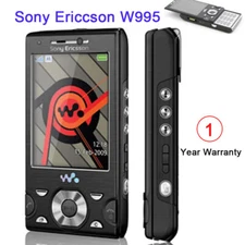 Original UnlockedSony Ericsson Walkman W995 - Black Silver Cellular Phone