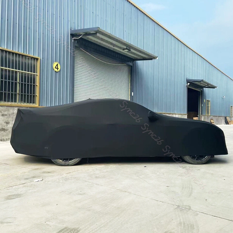 For Mazda MX-6 Indoor Satin Stretch Car Cover Scratch Dustproof BLACK Foto 3 de 4