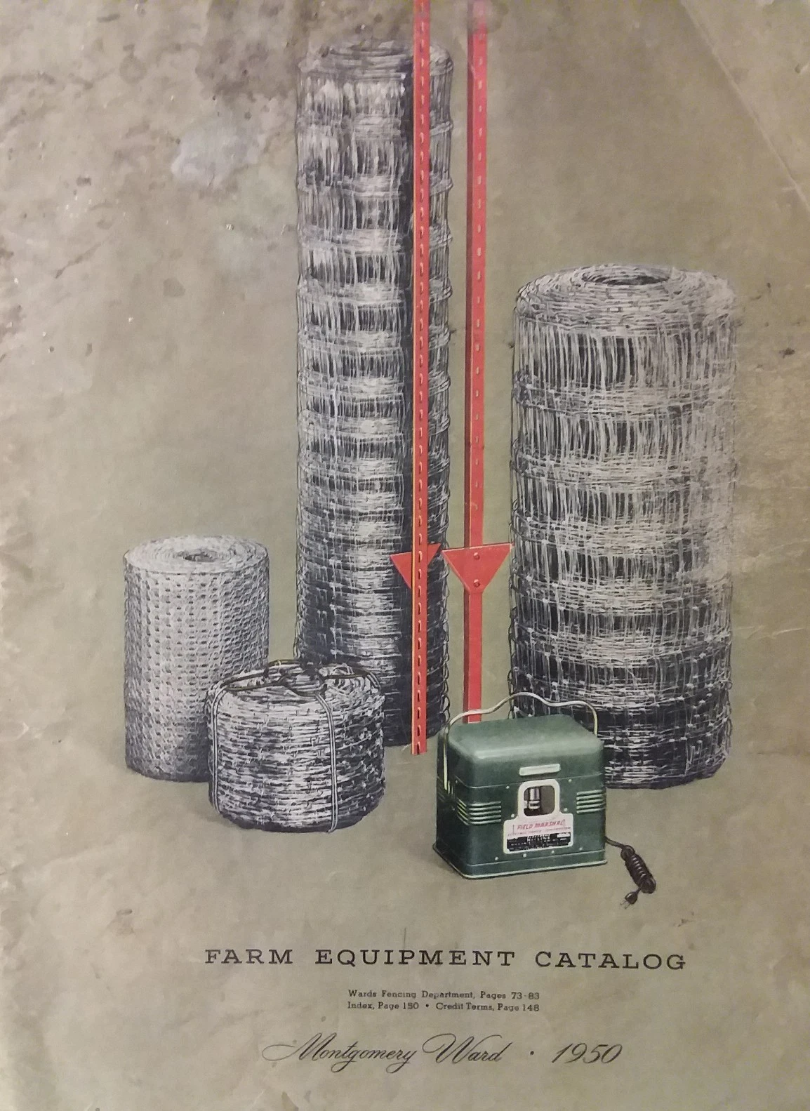 Montgomery Ward 1950 Farm Catalog Color Midland Lawn Garden Tractor Mower Saws - Picture 1 of 3