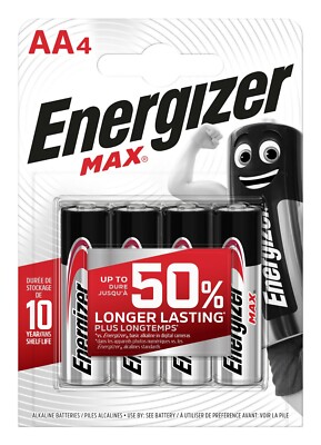 60 x Energizer Max AA Mignon Alkaline LR6 L91 MN1500 1,5V Batterien - 15 x 4er