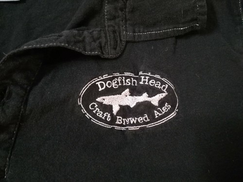 Dogfish Head Craft Brewery Womens Sz XL Polo Shirt Black Embroidered Craft Beer!