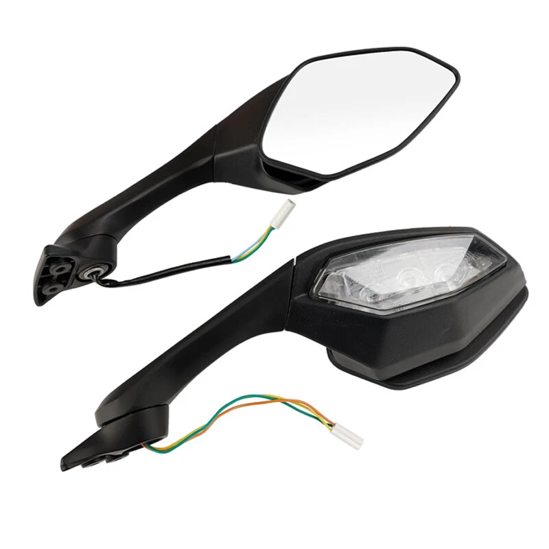 Espejos retrovisores LED señales de giro para Yamaha YZF R1 2015-2024 YZF R6 2017-2022 Foto 4 de 4