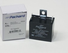 Packard PDC4 HVAC Dry Motor Run Capacitor. 4 MFD/UF 370 Volts