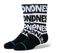 STANCE Kids Casual The Ramones Crew Height Socks Youth L 3-5.5