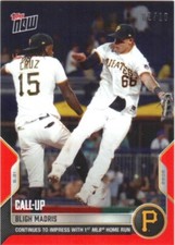 2022 Topps Now #391 Bligh Madris Pirates Call Up Red Parallel #02/10