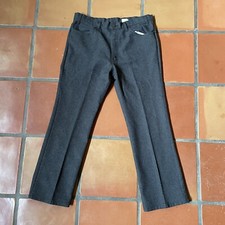 Vintage Levi Strauss Men  s 38x30 100 Polyester Pants Made In USA Black Tab EUC