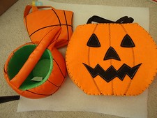 Lot of Halloween Items - Bags, Tray, Stickers, Goblet...